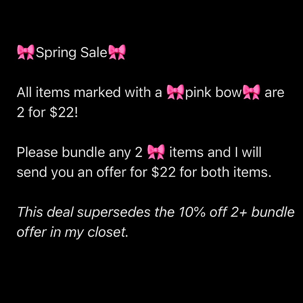 🎀 Spring Sale 🎀